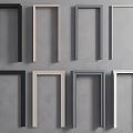 Modern Door Frame Lines With Multiple Colors For Interior Design Decor