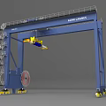 KONE CRANES Industrial Mobile Gantry Crane With Ladder And Wheels