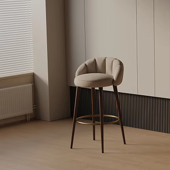 Modern Bar Chair 3d model