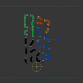 Hardware Tools Including Colorful Pipe Fittings In Black Green Blue And Orange