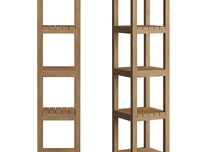 Qui Ji Vintage Storage Rack Bathroom Rack 3d model