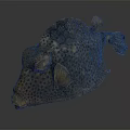 Unique Brown Spotted Aquatic Fish With Unusual Body Shape And Distinct Fins