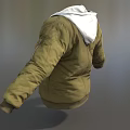 Cotton Jacket Leather Jacket Thick Jacket Clothes Down Jacket Fashion Jacket Casual Jacket Low Face Number Low Model Simple Model Game Movie Level Realism 3d model