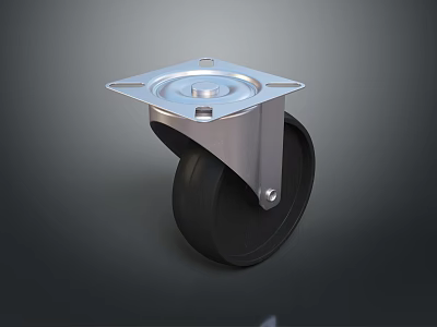 universal wheel metal universal wheel office chair wheelchair wheel runner wheel plastic wheel 3d model