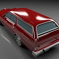 Ford Motor Car Wagon Vintage Car 3d model