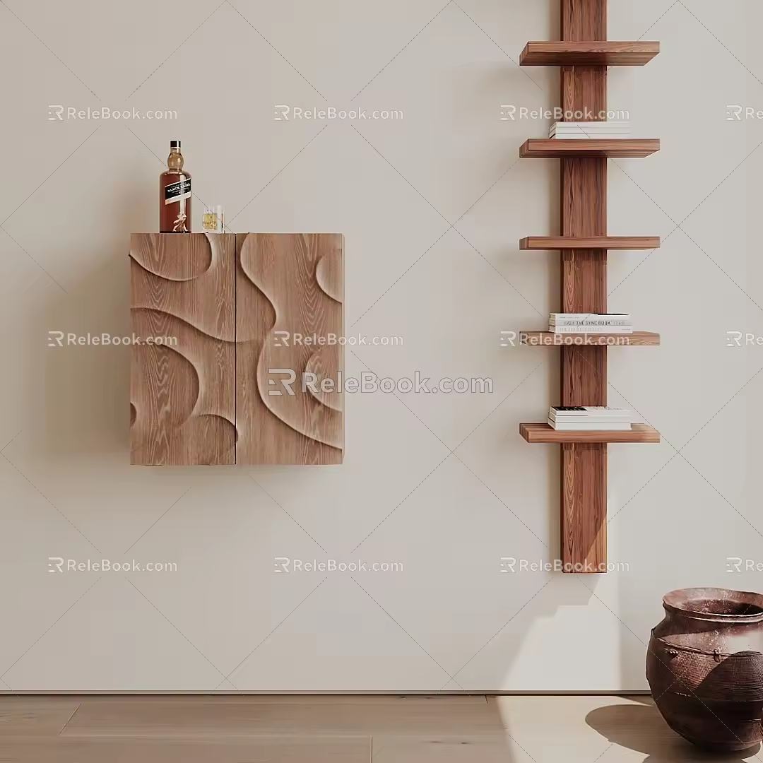Modern Middle Ancient Side Cabinet Modern Middle Ancient Wine Cabinet Middle Ancient Wine Cabinet Modern Wine Cabinet 3d model