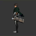 Man With Green Cape And Mechanical Arms In Action Figure Design