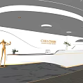 Elegant Modern Reception Desk Curved White Design With Ceiling Light Strips And Decorative Plants