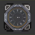 Multi Faced Polyhedron Clock With Modern Design And Roman Numerals For Daily Use