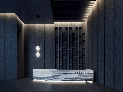 Front Desk 3d model