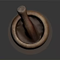 Handcrafted Wooden Mortar And Pestle Practical Household Tool For Grinding Spices And Herbs