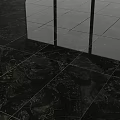 Dark Floor Tiles With Natural Stone Textures 3d model