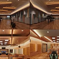 School Music Classroom Interior With Piano Wooden Floors Seats And Ceiling Designs