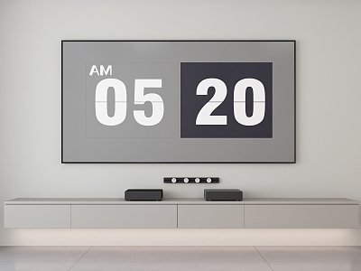 modern laser TV 3d model