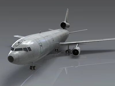 Silver Fighter Jet With Jet Engines Cockpit Windows Parked On Smooth Ground With Reflection 3d model