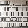 Modern windows combination windows glass windows floor-to-ceiling windows balcony windows bay windows bedroom windows sliding windows casement windows doors and windows 3d model