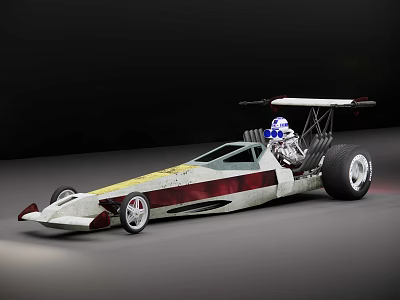 Modern Straight Acceleration Racing 3d model Modern Straight Acceleration Racing 3d model