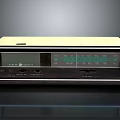 Vintage Electronic Radio With Analog Display And Tuning Controls