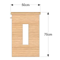 Simple Wooden Desk With Rectangular Tabletop Drawers And Open Leg Design