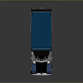 Blue and Black Dump Truck With Classic Front Design Tipper Bed And Blue Cover