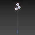 Spherical Chandeliers With Geometric Design And Metallic Gold Copper Silver Finish