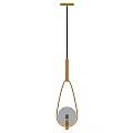Modern Wooden Pendant Light With Minimalist Design And Unique Hanging Shape For Home Decor