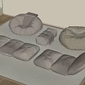 Lazy Sofa Bean Bag Sofa Cushion 3d model