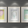 Simple Decorative Painting 3d model