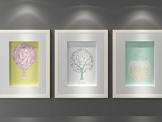 Simple Decorative Painting 3d model