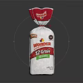 Wonder 12 Grain Bread Loaf With Red Packaging And Whole Grain Texture