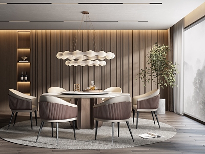 Modern Minotti Restaurant model