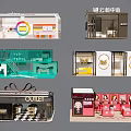 Diverse Retail Store Models Featuring Various Designs And Themed Outlets