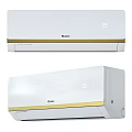 GREE White Air Conditioner With Gold Trim And 25 Degrees Display For Home Use