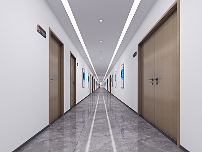 Modern Away Corridor Away 3d model