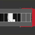 Red Gray Fire Truck Model With Cab Seats White Roof And Reflective Dark Background
