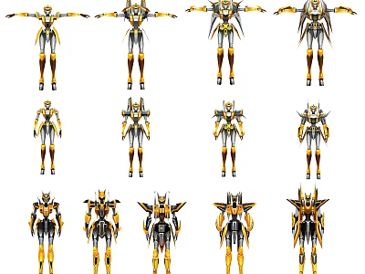 Smart Machines Showcasing Various Unique Designs And Multiple Structural Features 3d model
