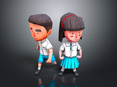 Children Children Children Children Children Baby Cartoon Children Girls Little Girls Cartoon Girls 3d model