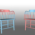 Colorful Wooden Children Chairs with Backrest Stable Legs and Safe Design