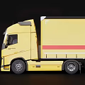Container Truck FedEx Container Truck 3d model