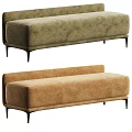 Modern Upholstered Sofa Bench With Multiple Color Options For Contemporary Living Room Decor