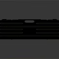 Black Multi Compartment Storage Organizer With Handle For Daily Household Use