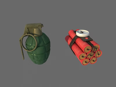 modern dynamite grenade 3d model modern dynamite grenade 3d model