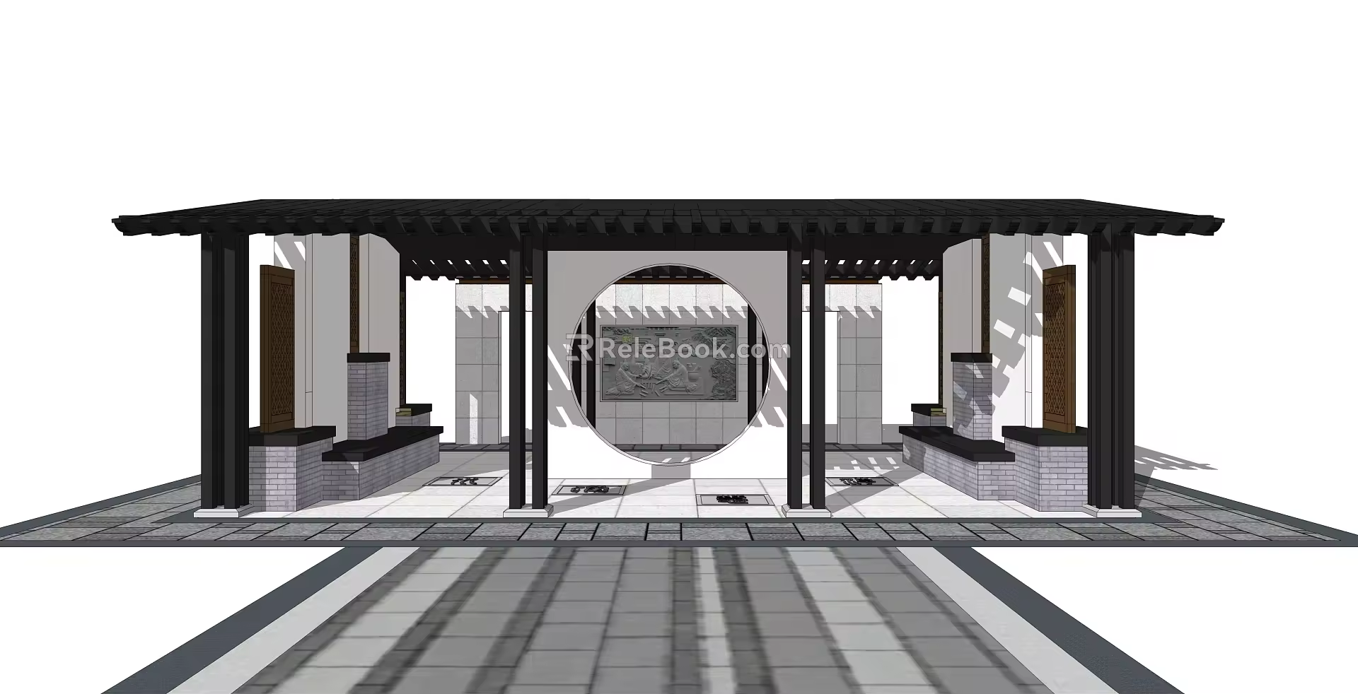 Pavilion View Wall 3d model