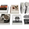 Diverse Collection Of Stacked Books And Magazines With Artistic Covers Featuring Celebrity And Design Themes
