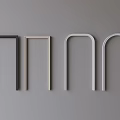 Different Door Arches In Various Styles And Neutral Colors On Gray Background