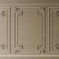 Gypsum Molding Beige Wall Panel With Elegant Classic Carvings And Decorative Patterns