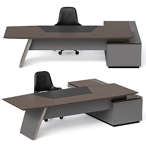 Modern Table and Chair Combination Table and Chair Office Baxter Collet 3d model