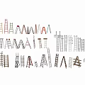 Modern Folding Ladder Metal Folding Ladder Wooden Ladder Folding Ladder Fire Ladder Vertical Ladder Triangle Ladder 3d model