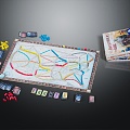 Modern Board Card Game Board Game 3d model