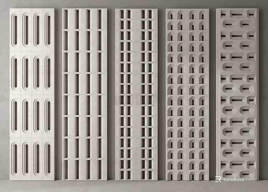 Modern Room Dividers With Different Decorative Patterns And Versatile Functional Designs 3d model